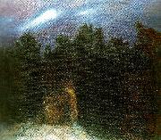 bruno liljefors uven djupt inne i skogen oil painting on canvas